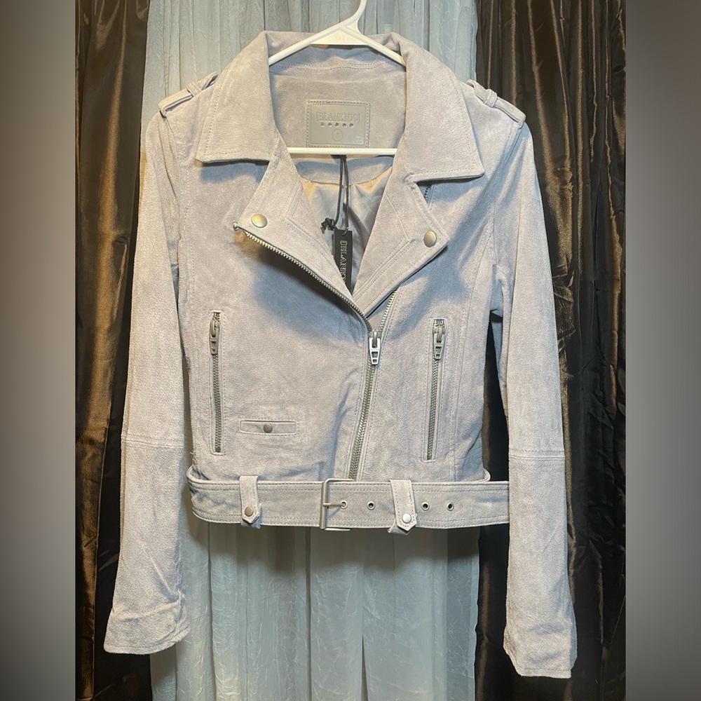 NWT Blank NYC Suede Moto Jacket Sz. S